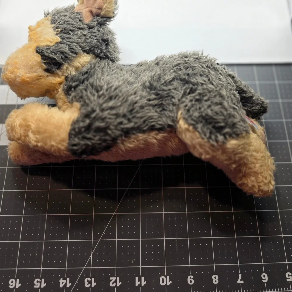 Aurora Plush Dog Black Tan German Shepherd Puppy Stuffed Animal 4x9in